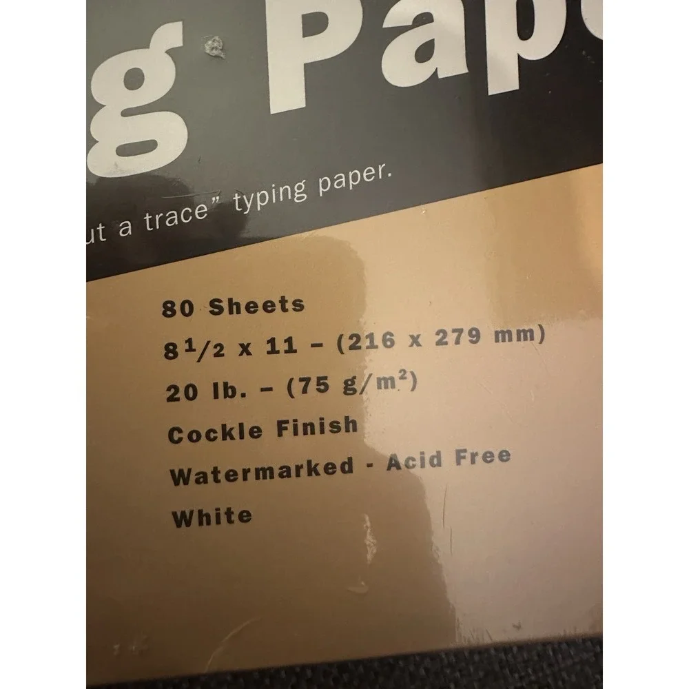 Eaton Erasable Typing Paper‎ 25% Cotton 8.5